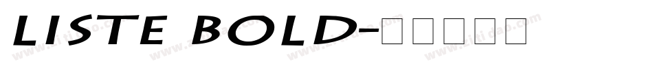 Liste Bold字体转换